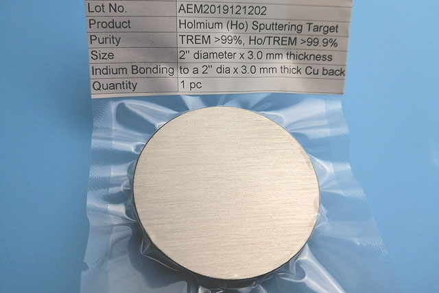 Holmium Sputtering Targets (Ho)